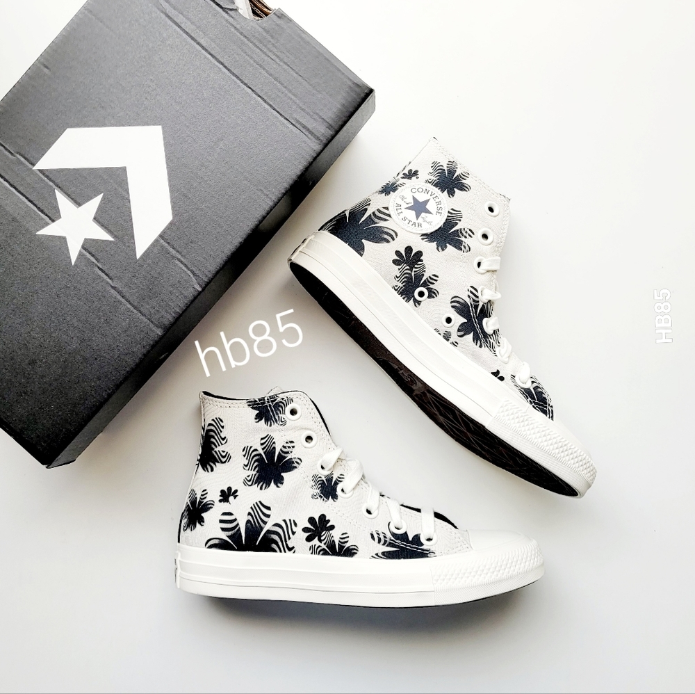 Converse CTAS Hi Light Bone Egret Black Women's 5.5